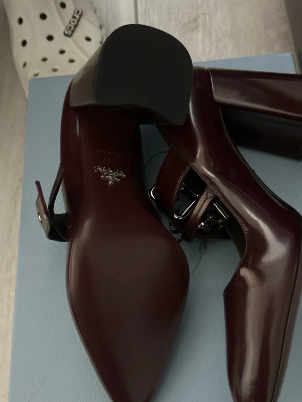 Prada sophisticated burgundy